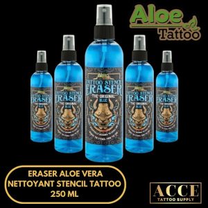 Eraser aloe vera 250ml - Nettoyant stencil tattoo