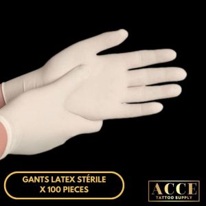 Gants latex stérile x 100pcs