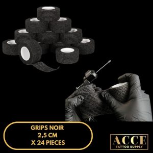 Grips noires 2,5cm x 36pcs