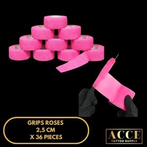 Grips roses 2,5cm x 36pcs