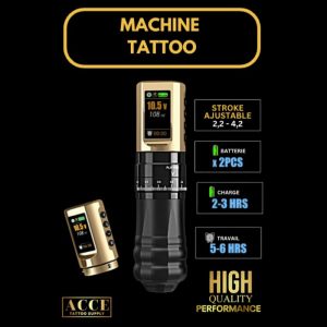 Gold Pen Tattoo - 2 batteries