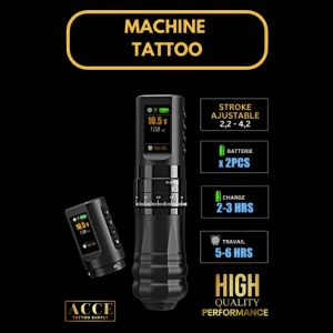 Full Black Pen Tattoo - 2 batteries