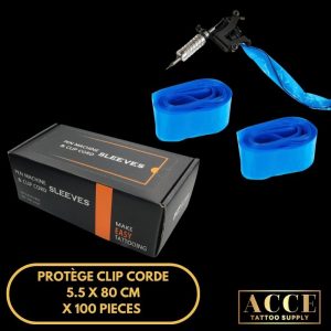 Protège clip corde 5,5 x 80cm - 100pcs